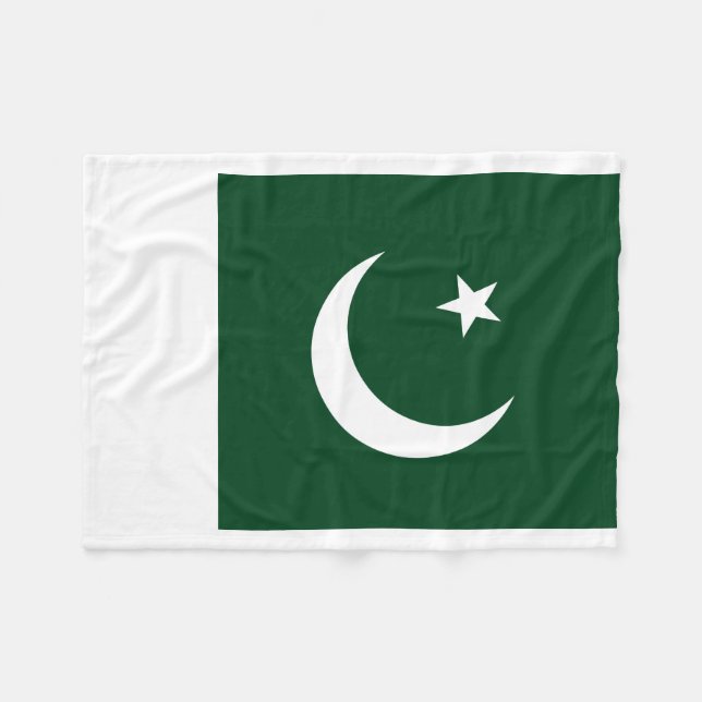 Flagga för Pakistan medborgarevärld Fleecefilt (Framsidan (Horisontell))