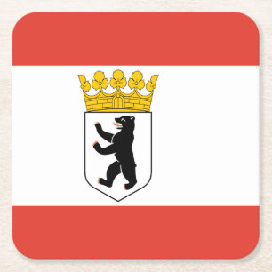 Flagga för Papper Underlägg på Berlinorget Kvadrat