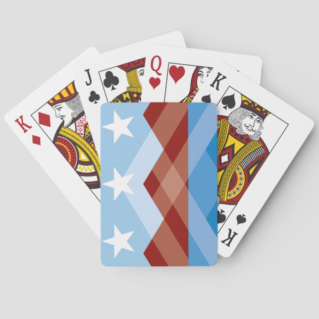 Flagga för Peoria, Arizona Casinokort (Baksidan)