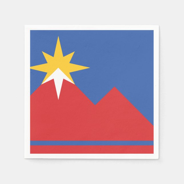 Flagga för Pocatello, Idaho Pappersservett (Framsidan)