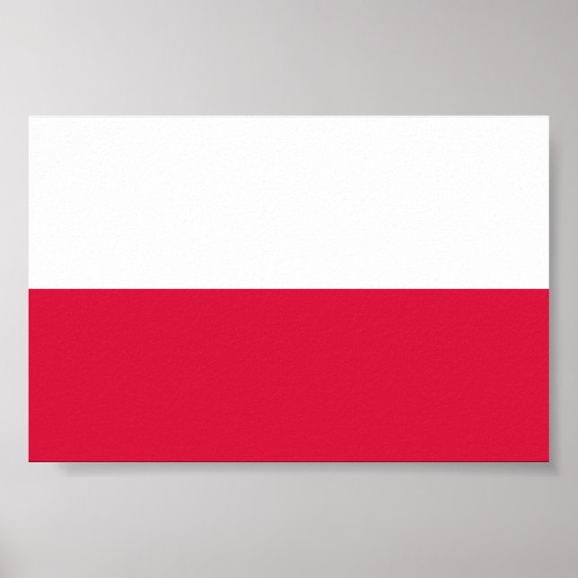 Flagga för Polen Poster (Framsidan)