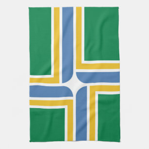Flagga för Portland, Oregon Handduk Kökshandduk