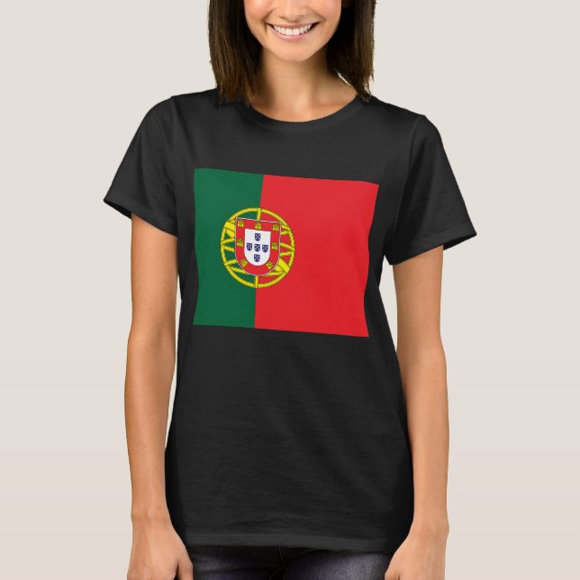 Flagga för Portugal T Shirt (Framsida)
