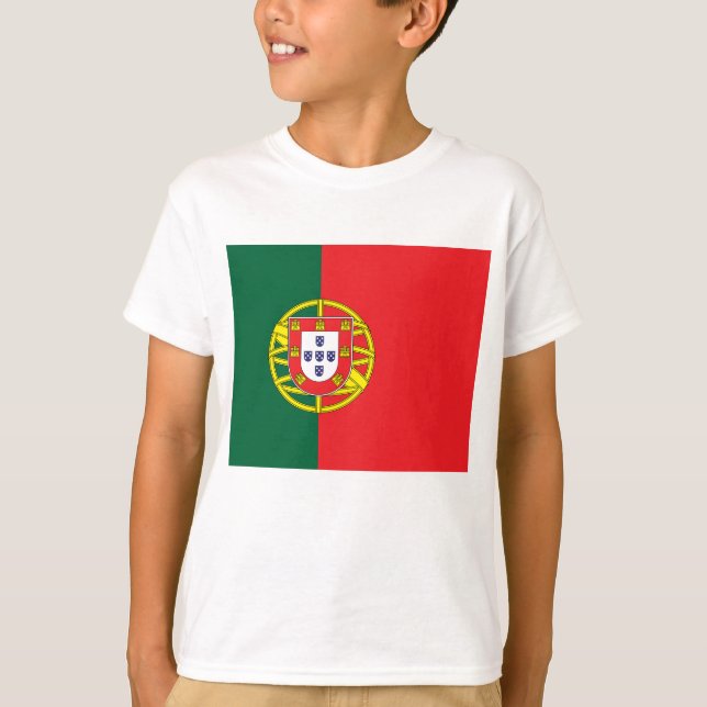 Flagga för Portugal T Shirt (Framsida)