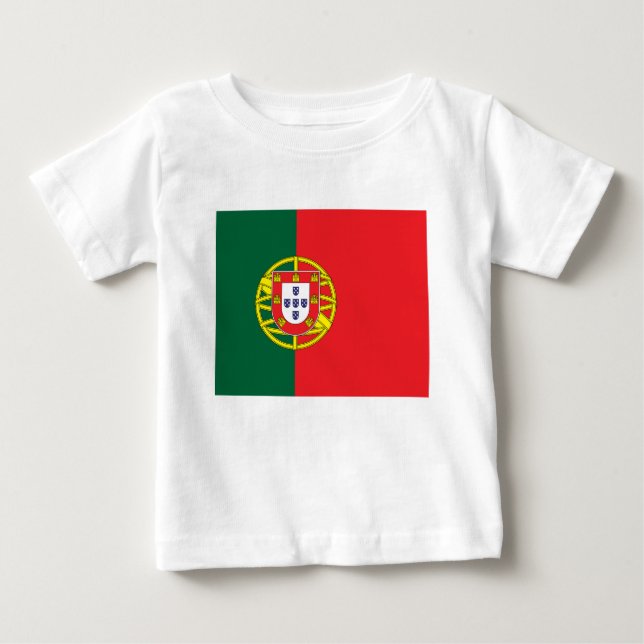 Flagga för Portugal T Shirt (Framsida)