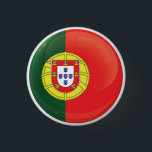 Flagga för Portugals rundikoner Knapp<br><div class="desc">Portugal Rundar Icon Flagga till er familj som ursprungligen kommer från Portugal.</div>