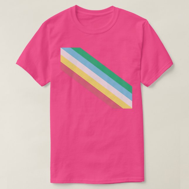 Flagga för Pride av funktionsnedsättning T Shirt (Design framsida)