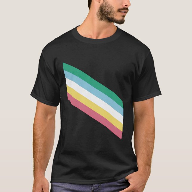 Flagga för Pride av funktionsnedsättning T Shirt (Framsida)