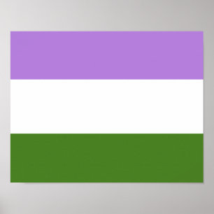 Flagga för Pride av genderber Poster