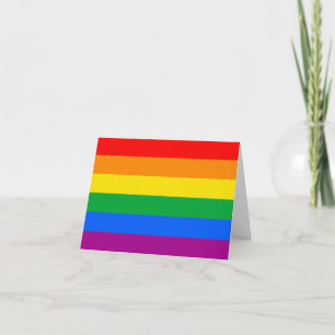 Flagga för Pride av HBT-nummer+-regnbåge Tack Kort