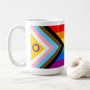 Flagga för Pride av inkluderande intersexualitet Kaffemugg