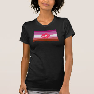 Flagga för Pride av Lesbisk T Shirt