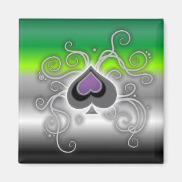 Flagga för pride av logotypen för spade-spade i Ge Magnet