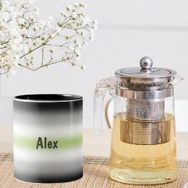 Flagga för Pride av övertoningsagent med eget namn Två-Tonad Mugg