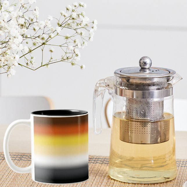 Flagga för Pride av övertoningssäck - Flagga av fä Två-Tonad Mugg (Skapare uppladdad)