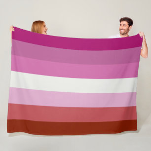 Flagga för Pride av rosa Lesbisk Fleecefilt