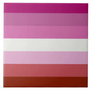 Flagga för Pride av rosa Lesbisk Kakelplatta