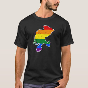Flagga för pride för Zacatecas Mexico T Shirt