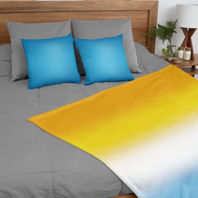 Flagga för Pridet Gradient AroAce - Färgfull AroAc Fleecefilt (Skapare uppladdad)