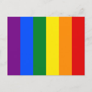 Flagga för Pridet Lesbisk för Rainbow Gay TransQue Vykort
