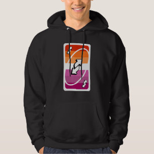 Flagga för Pridet Omvänd Lesbisk, Lesbisk Hoodie
