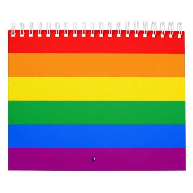Flagga för Pridet Regnbåge i HBT-TQ+ Kalender (Omslag)