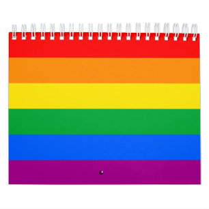 Flagga för Pridet Regnbåge i HBT-TQ+ Kalender