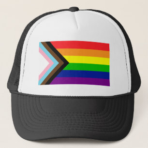 Flagga för pridets förlopp - inklusive både transn keps