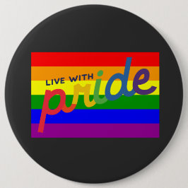 flagga för pridets regnbåge knapp