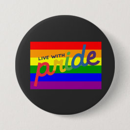 flagga för pridets regnbåge knapp