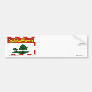 Flagga för Prince Edward Island, Kanada Bildekal