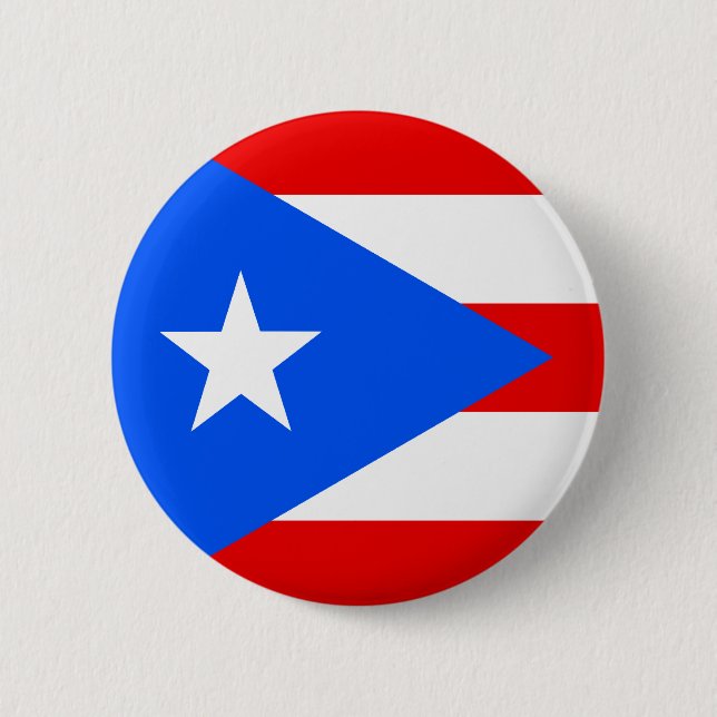 Flagga för Puerto Rico Knapp (Framsida)