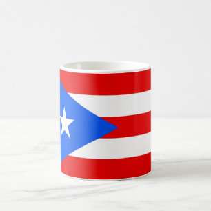 Flagga för Puerto Rico medborgarevärld Kaffemugg