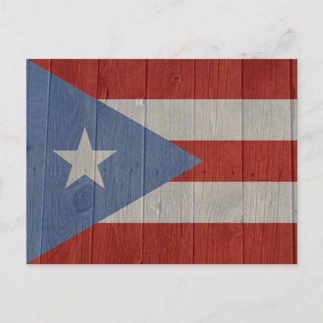 Flagga för Puerto Rico Vykort (Framsida)