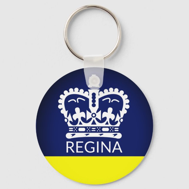Flagga för Regina, Saskatchewan Nyckelring (Framsida)