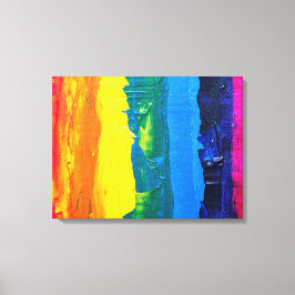 Flagga för regnbågsfärg, Färg, Pride Canvastryck