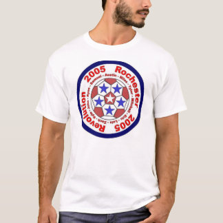 Flagga för Rochester revolutionfotboll Tee Shirt