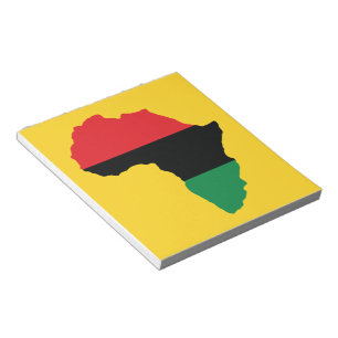 Flagga för röd, svart och Grönt Afrika Anteckningsblock