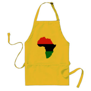 Flagga för röd, svart och Grönt Afrika Förkläde