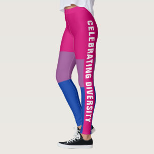 Flagga för roligtens färgstarka, unika HGBTQ Bisex Leggings