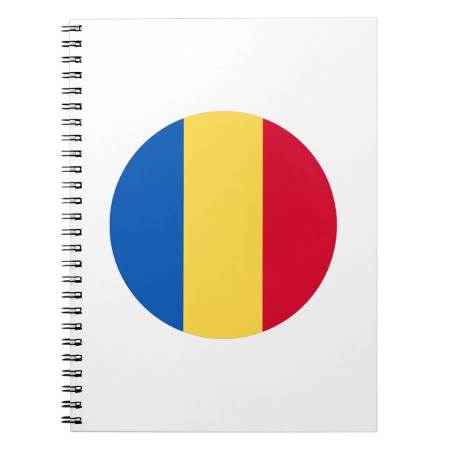 Flagga för rumänien anteckningsbok (Framsidan)