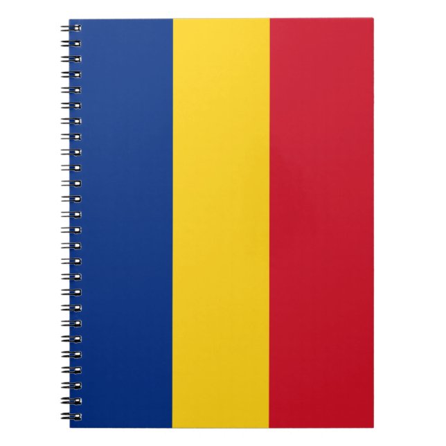 flagga för rumänien anteckningsbok (Framsidan)