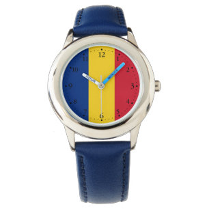 Flagga för rumänien armbandsur