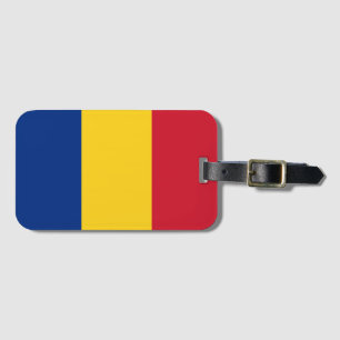 Flagga för rumänien bagagebricka
