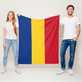 flagga för rumänien fleecefilt