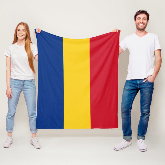 flagga för rumänien fleecefilt (På plats)