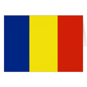 flagga för rumänien hälsningskort