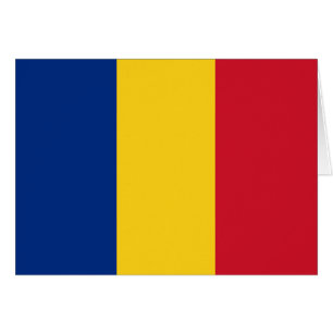 Flagga för rumänien hälsningskort