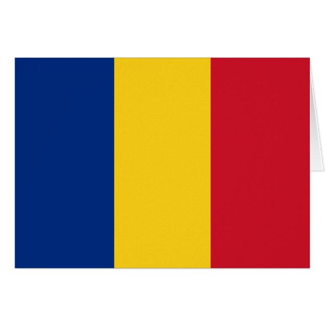Flagga för rumänien hälsningskort (Framsidan Horizontal)