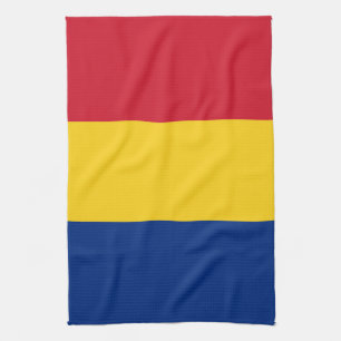 flagga för rumänien kökshandduk